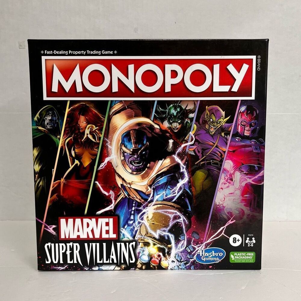 Hasbro Marvel Super Villains Monopoly Board Game   New In Box